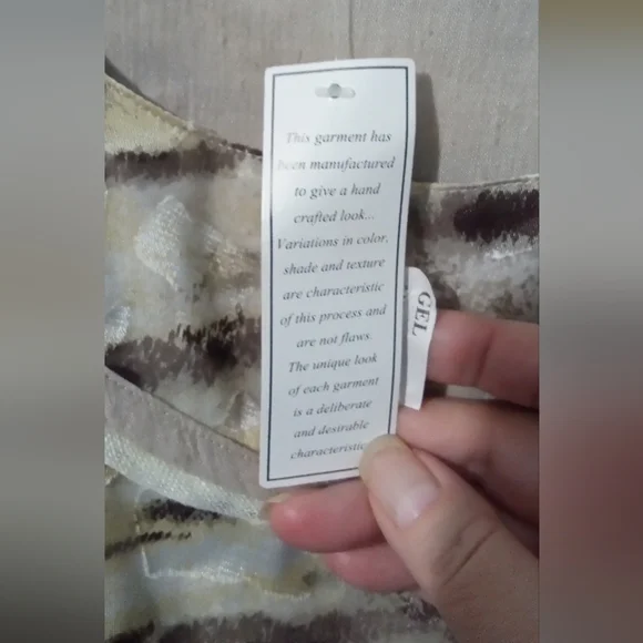 Elegant Beige and Brown Women's Tunic - Picture 3 of 5